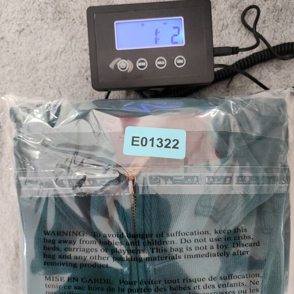 Lands End Sweater Mens M Green Bedford Rib Quarter Zip Long Sleeve Soft Pullover - Picture 9 of 9